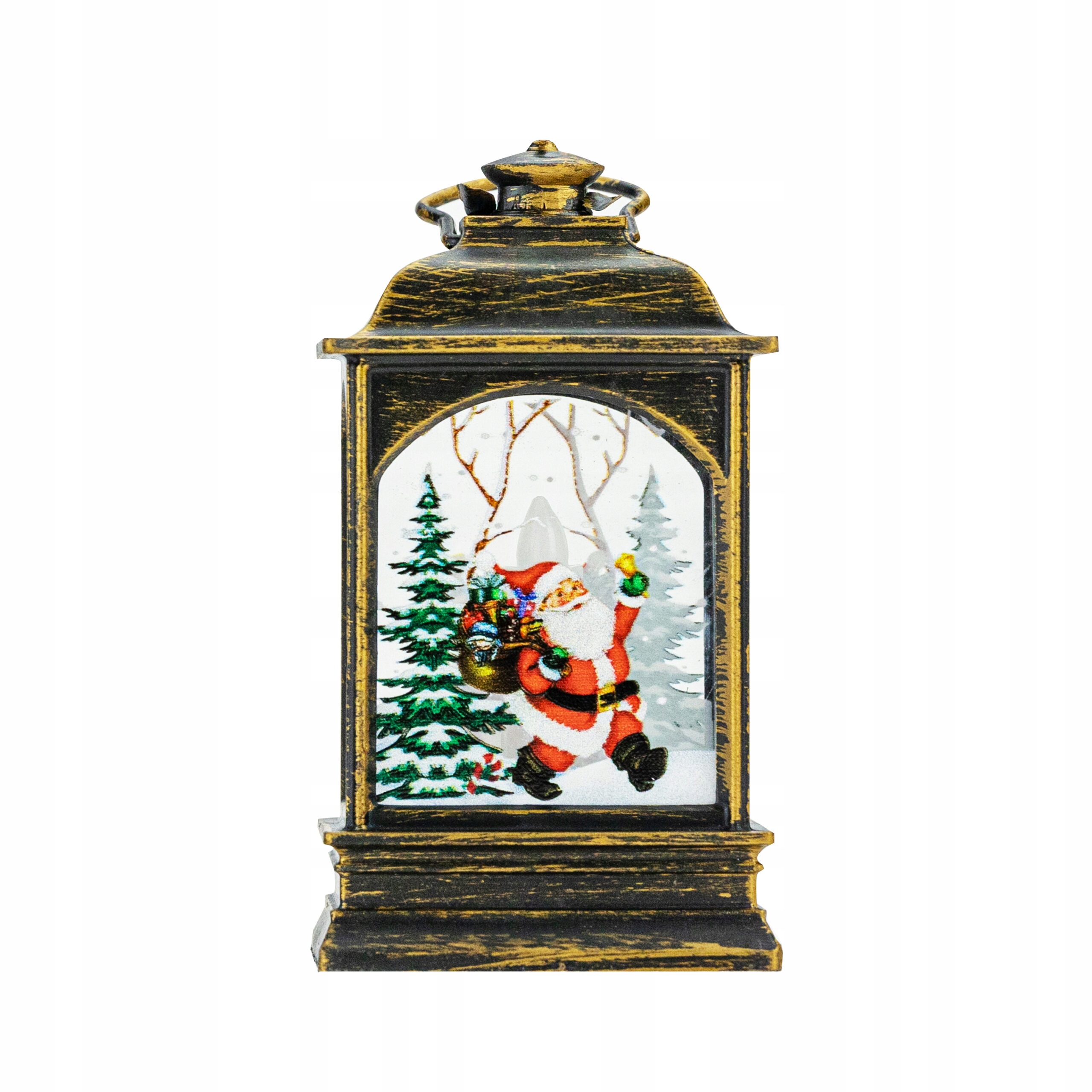 

Świąteczna Latarenka Led Ruchomy Płomień Witraż