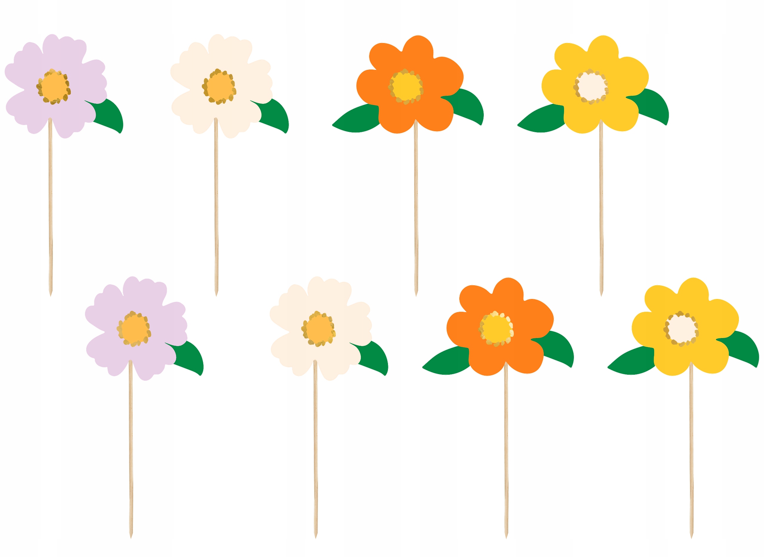 

Toppery Na Tort Muffinki KWIATY-8 SZTUK-3293