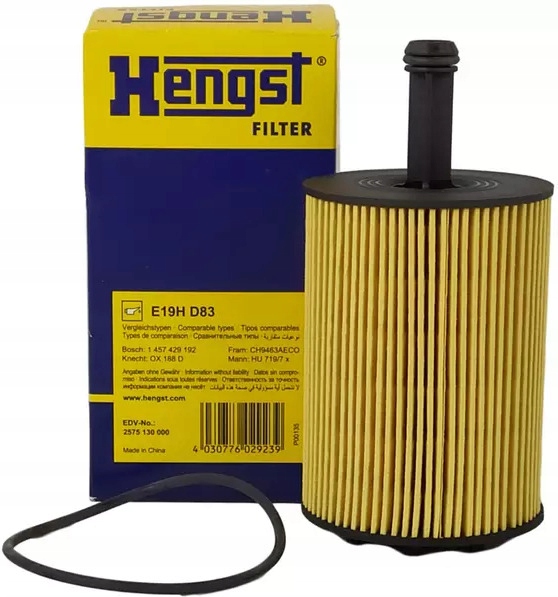 Hengst Фільтри E19h D83 Фільтр масла + 3 інше продуктів
