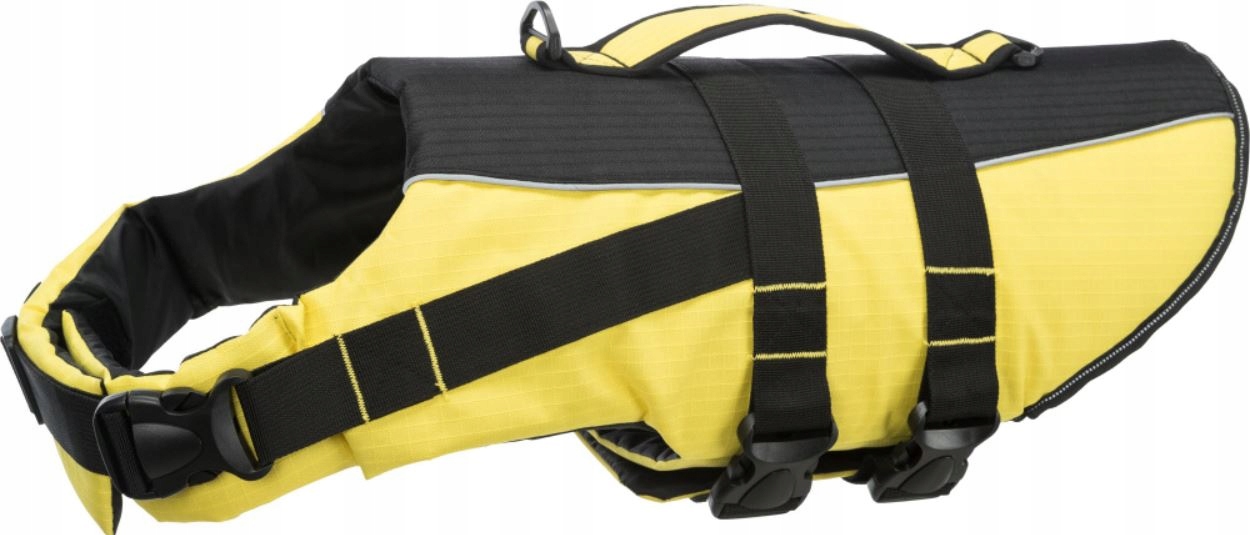 Levně Záchranná vesta pro psy, L: 55 cm: 50 – 80 cm, žlutá/černá
