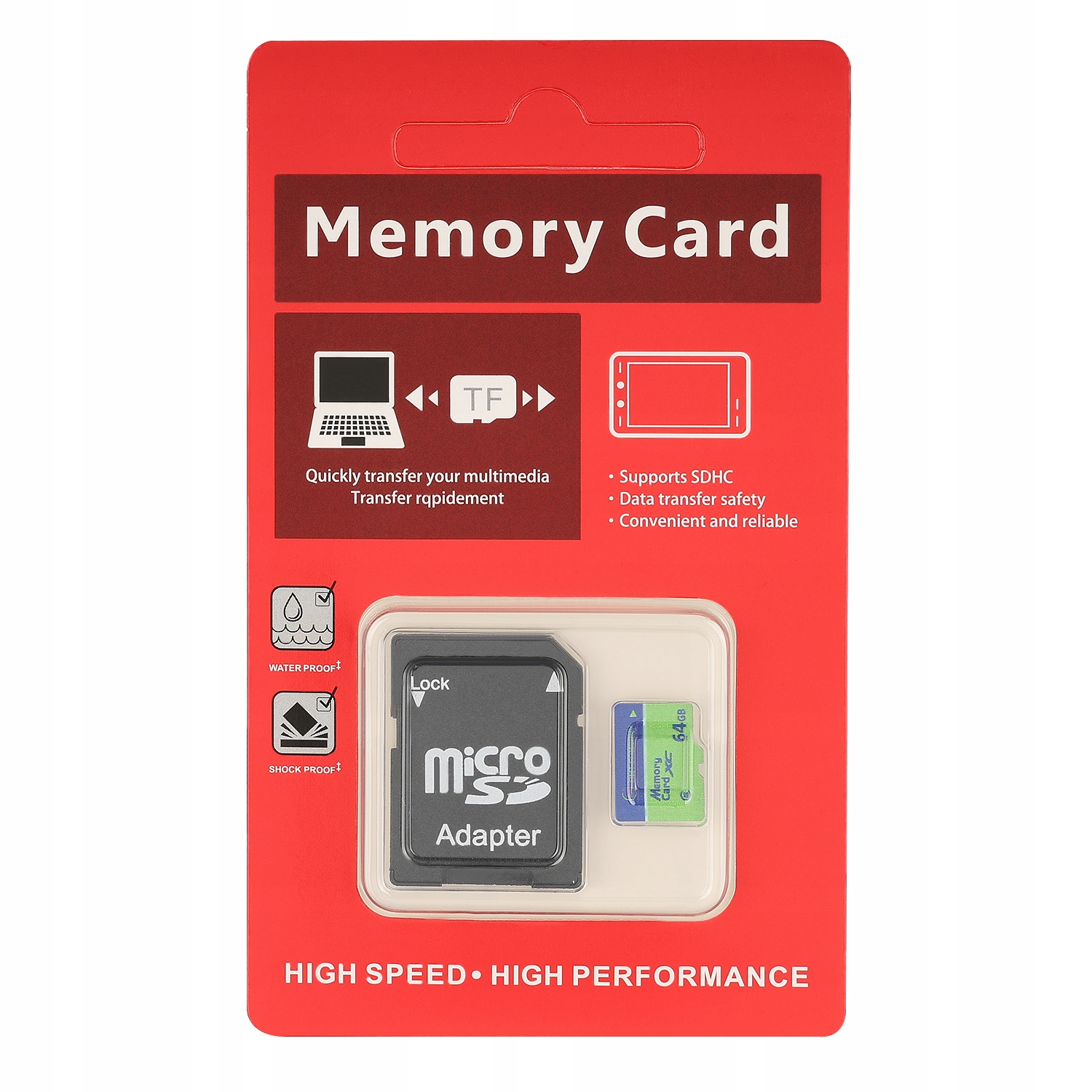 Karta pamięci micro SDXC 64 GB SZYBKA SD U3 oryginał OMT