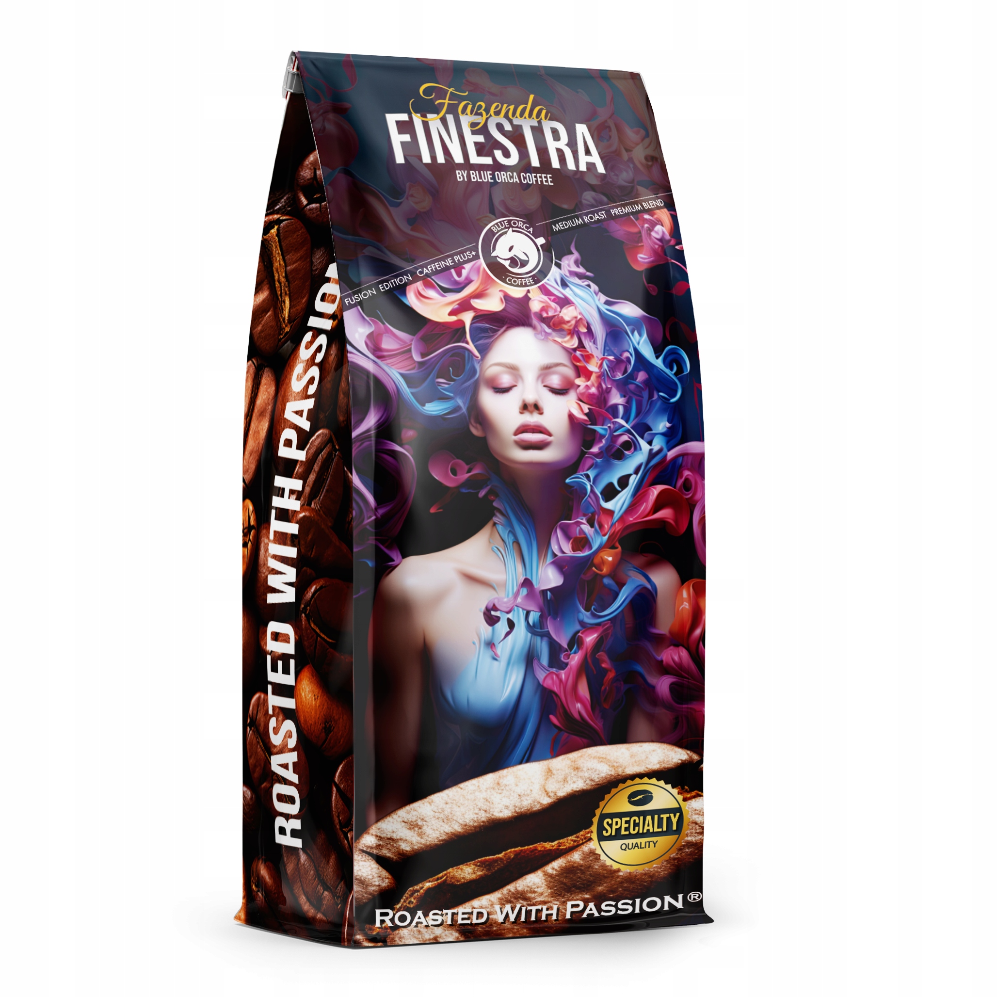 Kawa ziarnista 1kg Fazenda Finestra Fusion Premium Edition Blue Orca Coffee