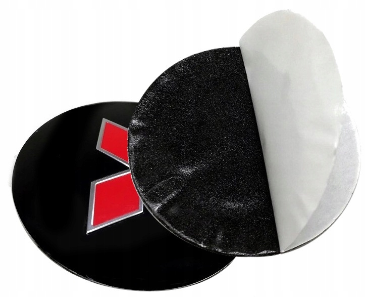 

wypukłe aluminiowe naklejka emblemat Mitsubishi 60