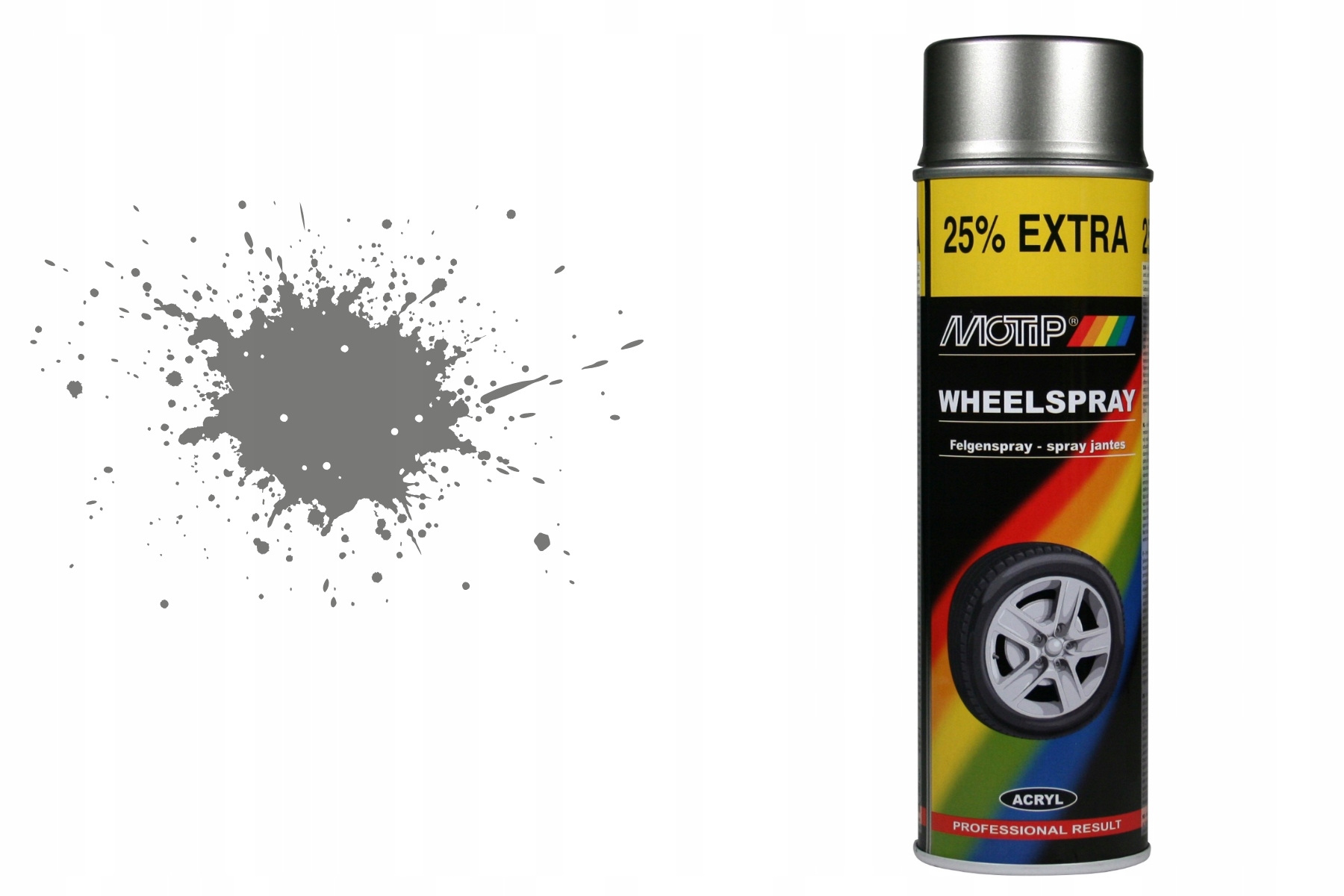 Lakier Felga Stalowy/grafit 500ML Motip Spray