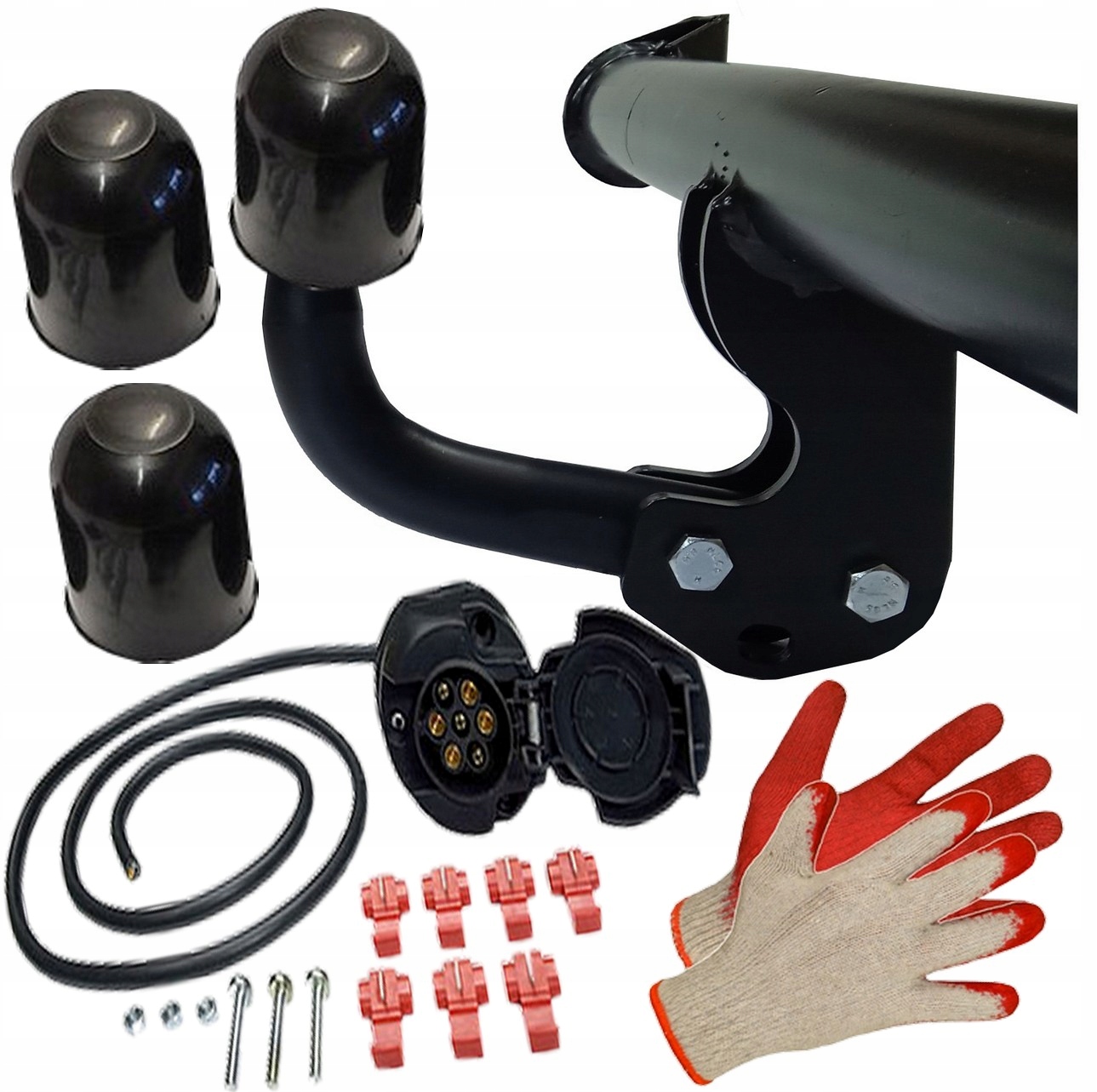 HAKPOL HAK HOLOWNICZY+WIĄZKA do OPEL ZAFIRA 1A I 99-2005+OSŁONKI+RĘKAWICZKI Wiązka w zestawie 7 PIN