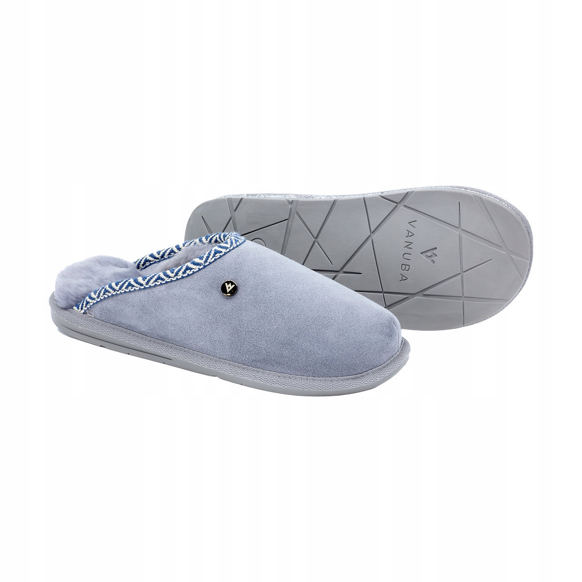 Pánské Horalské pantofle Papuče Bačkory Vlněné teplé Popelavé vel 41