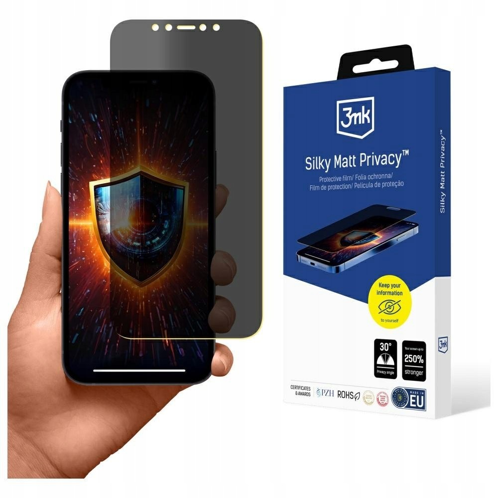 Folia prywatyzująca 3MK Silky Matt Privacy do Apple iPhone 12/12 Pro