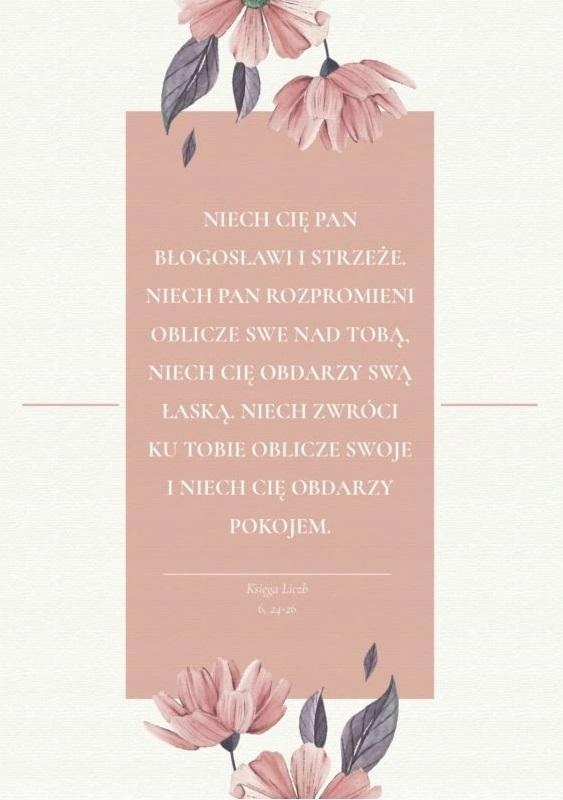 A KARTKA SKŁADANA - BŁOGOSŁAWIEŃSTWO BEŻ