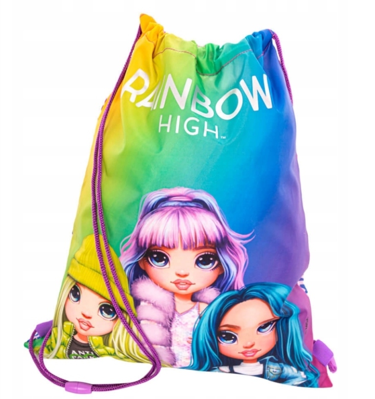 TORNISTER+PIÓRNIK+WOREK SILVER RAINBOW HIGH ZESTAW Marka Astra