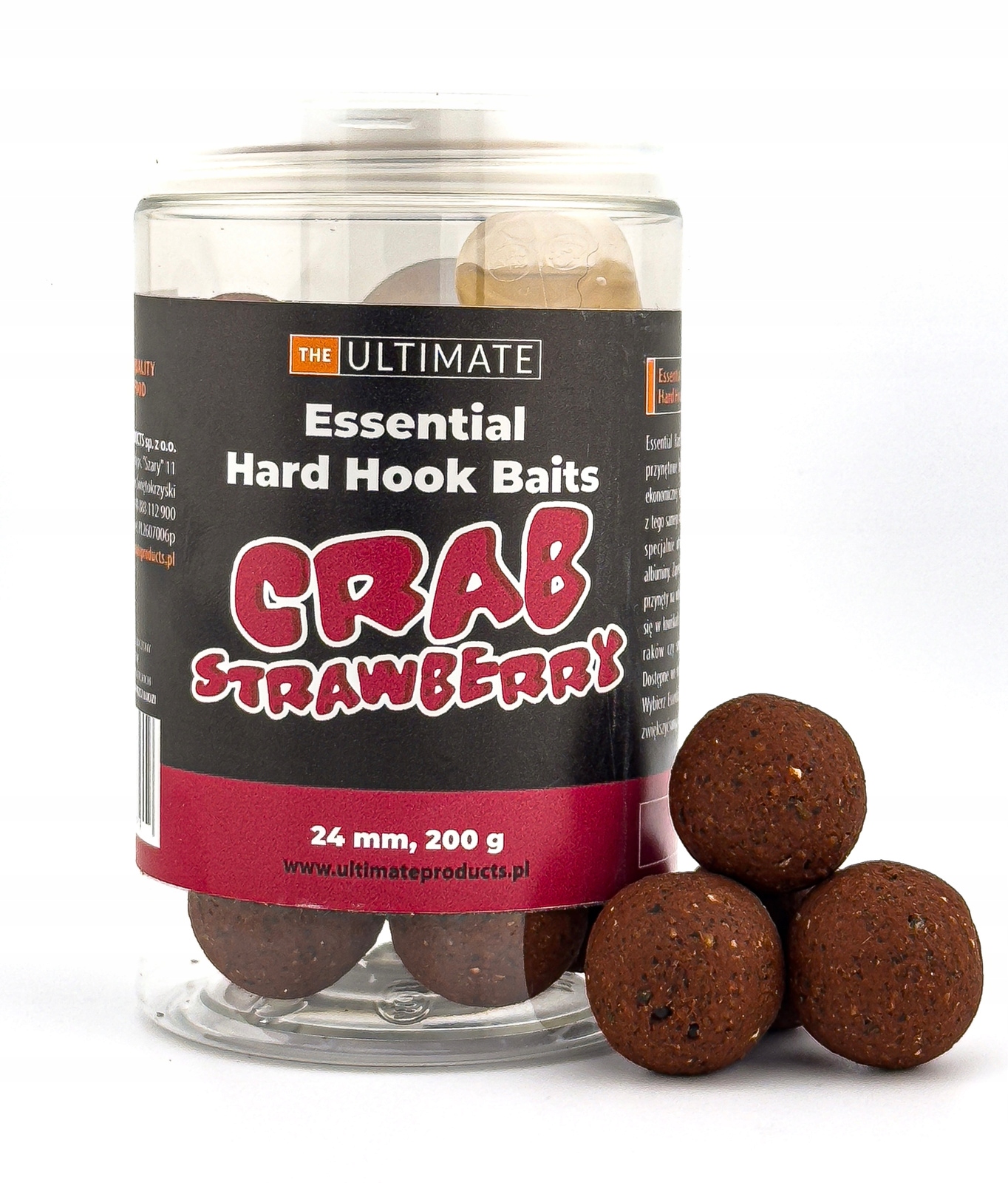 Hook Baits Ultimate Products Essential Crab Strawberry 24mm