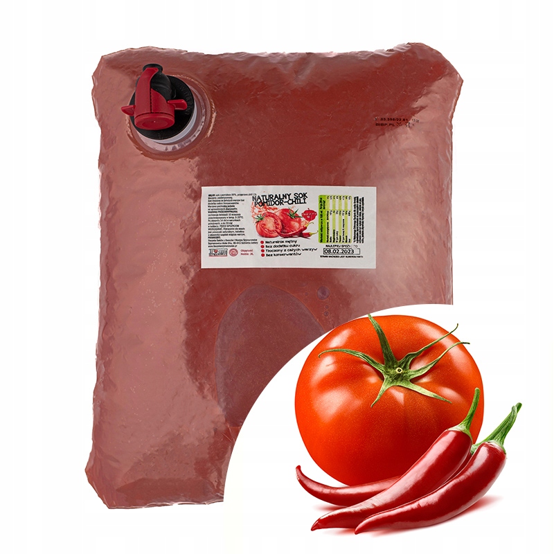 

Sok Pomidorowy z Chili 100% Nfc 3L tłoczony