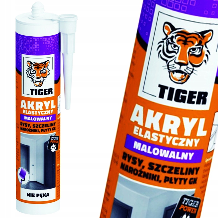 

Akryl elastyczny malowalny Tiger biały 280 ml