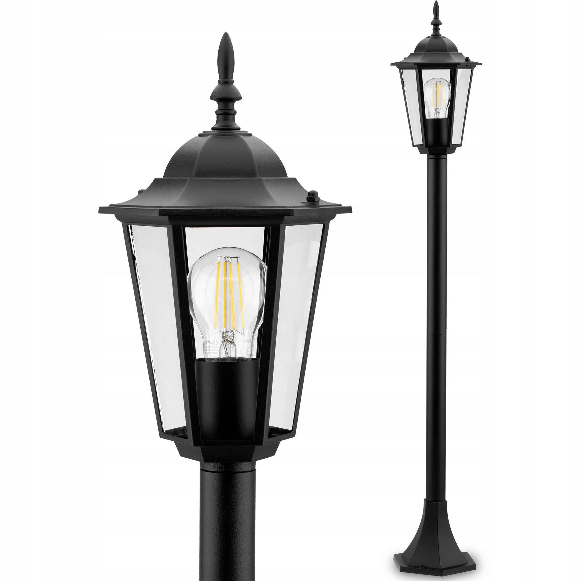 

Lampa Ogrodowa E27 Latarnia Słupek 1M IP44