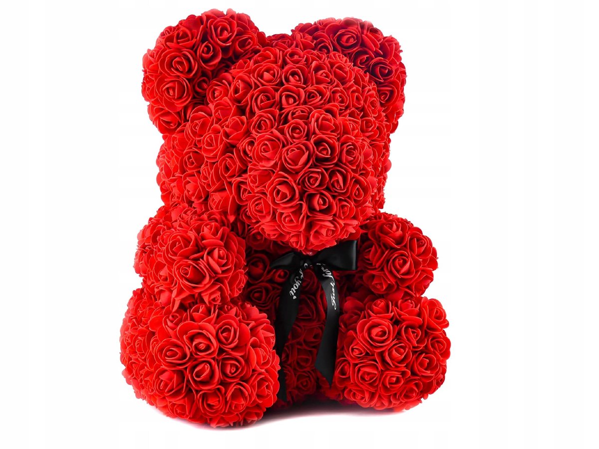 MIŚ Z RÓŻ w ozdobnym pudełku, CZERWONY Marka inna