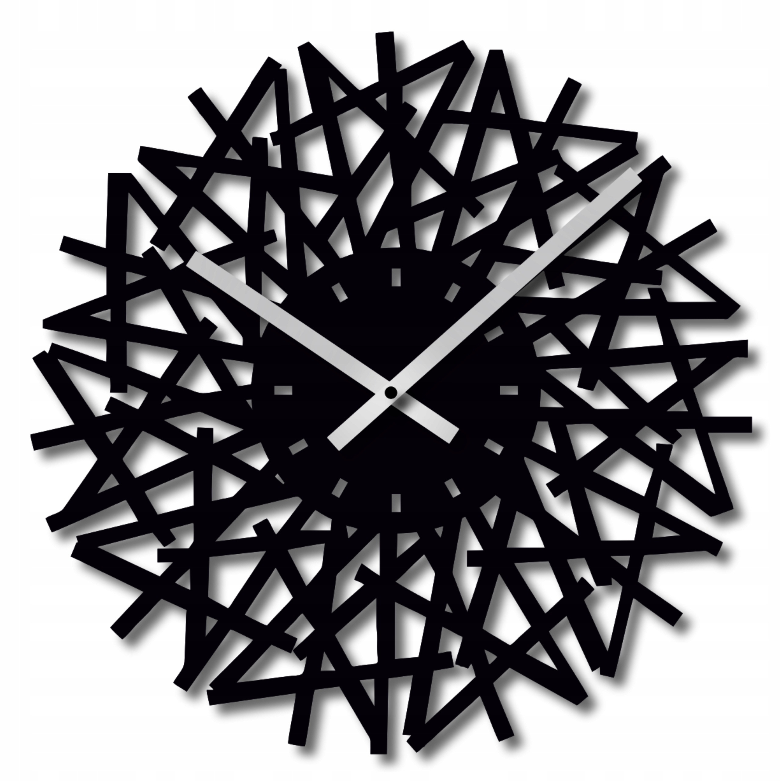 Moderní Nástěnné Hodiny Do Obývacího Pokoje 60 cm Obraz Ažurové Nástěnné Hodiny Geometrické