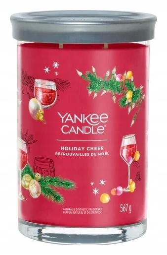 Velký sklenicí svíčka Signature Holiday Cheer Yankee Candle
