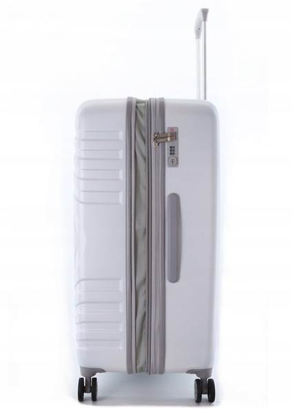 Walizka duża ELLE Debossed biała Rodzaj twarda