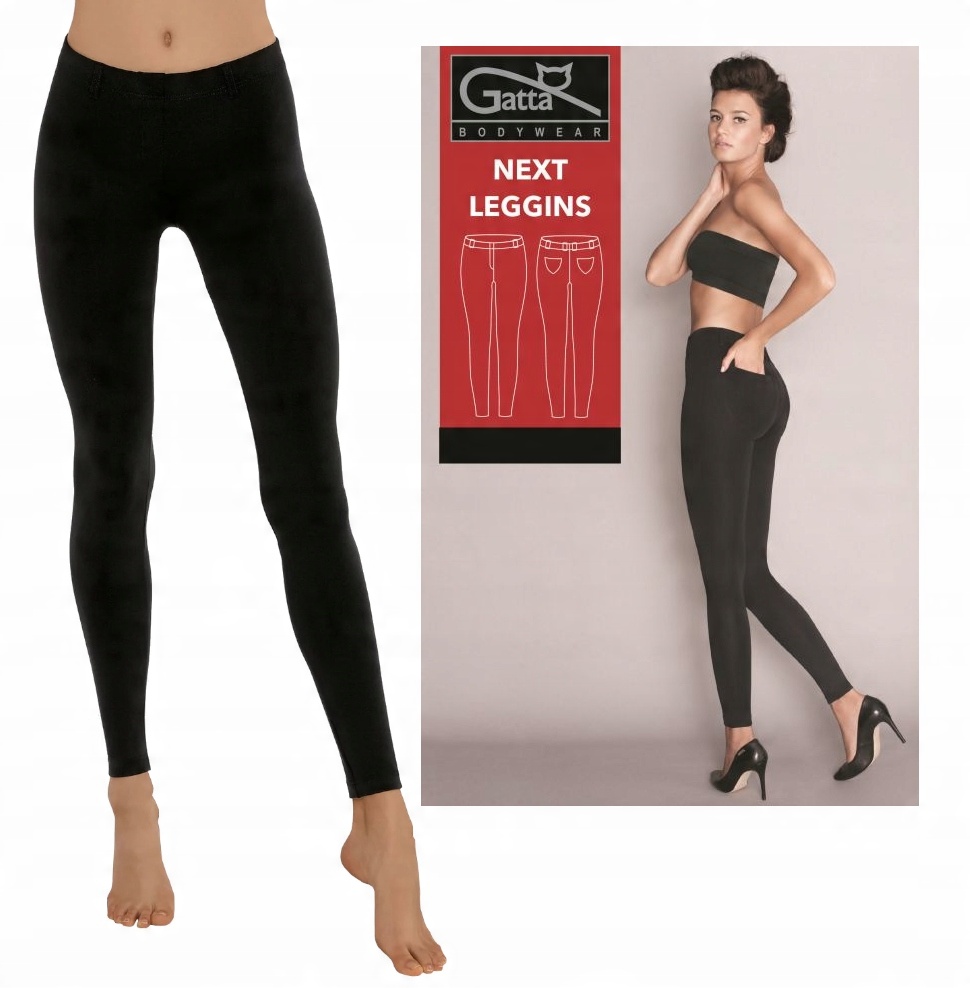 

Legginsy Next Gatta Z Kieszeniami | Czarny | S