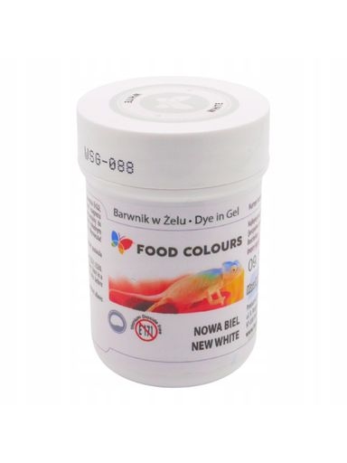 Levně Food Colours Gelové barvivo Bronz Bílá 35 ml