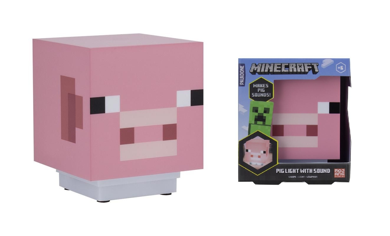 

Lampka Minecraft Pig Light Świnka Z Dźwiękiem