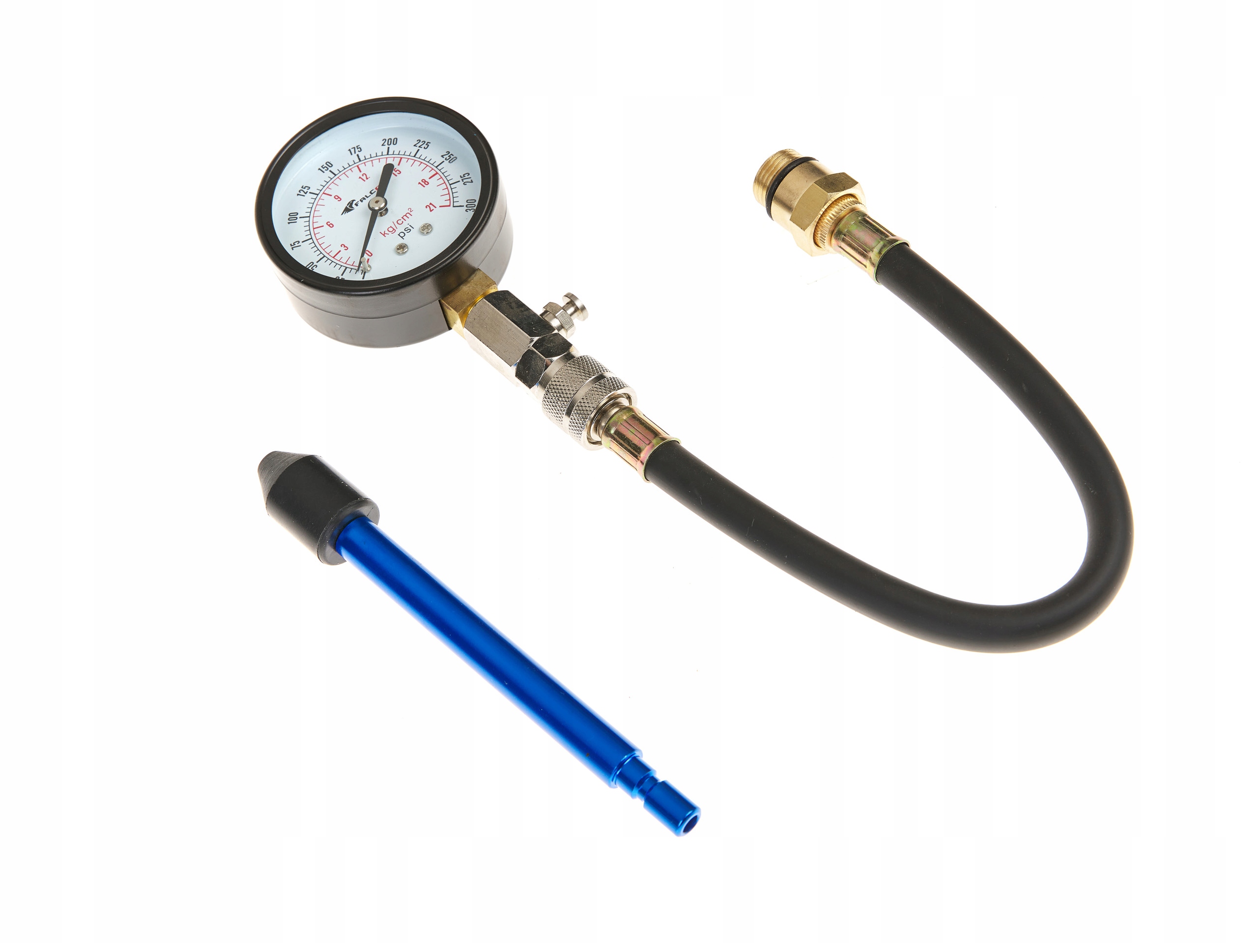 TESTER CIŚNIENIA MIERNIK SPRĘŻANIA BENZYNA 0-21 BAR 0-300 PSI MANOMETR Kod producenta F06001