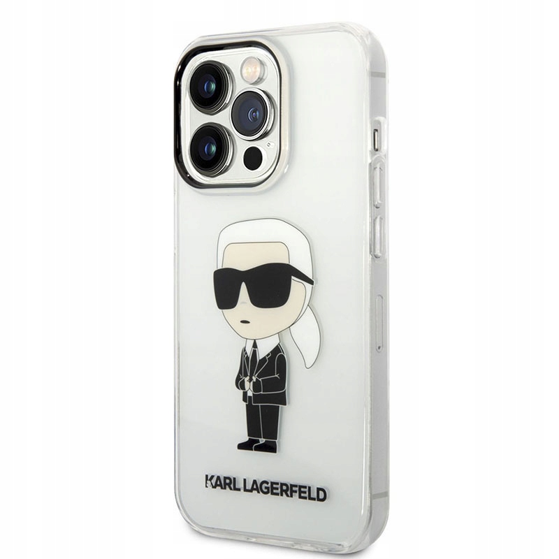 Karl Lagerfeld IML Nft Ikonik – Pouzdro pro iPhone 14 Pro (průhledný)