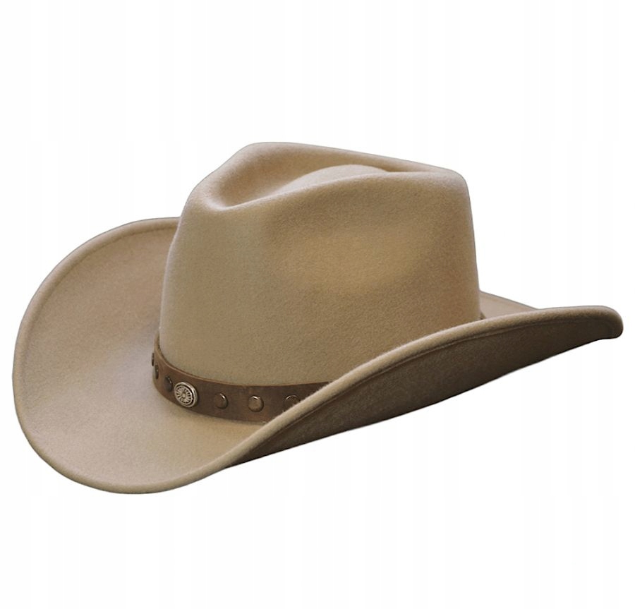 Kovbojský vlněný klobouk western country Světlý Camel Witleather