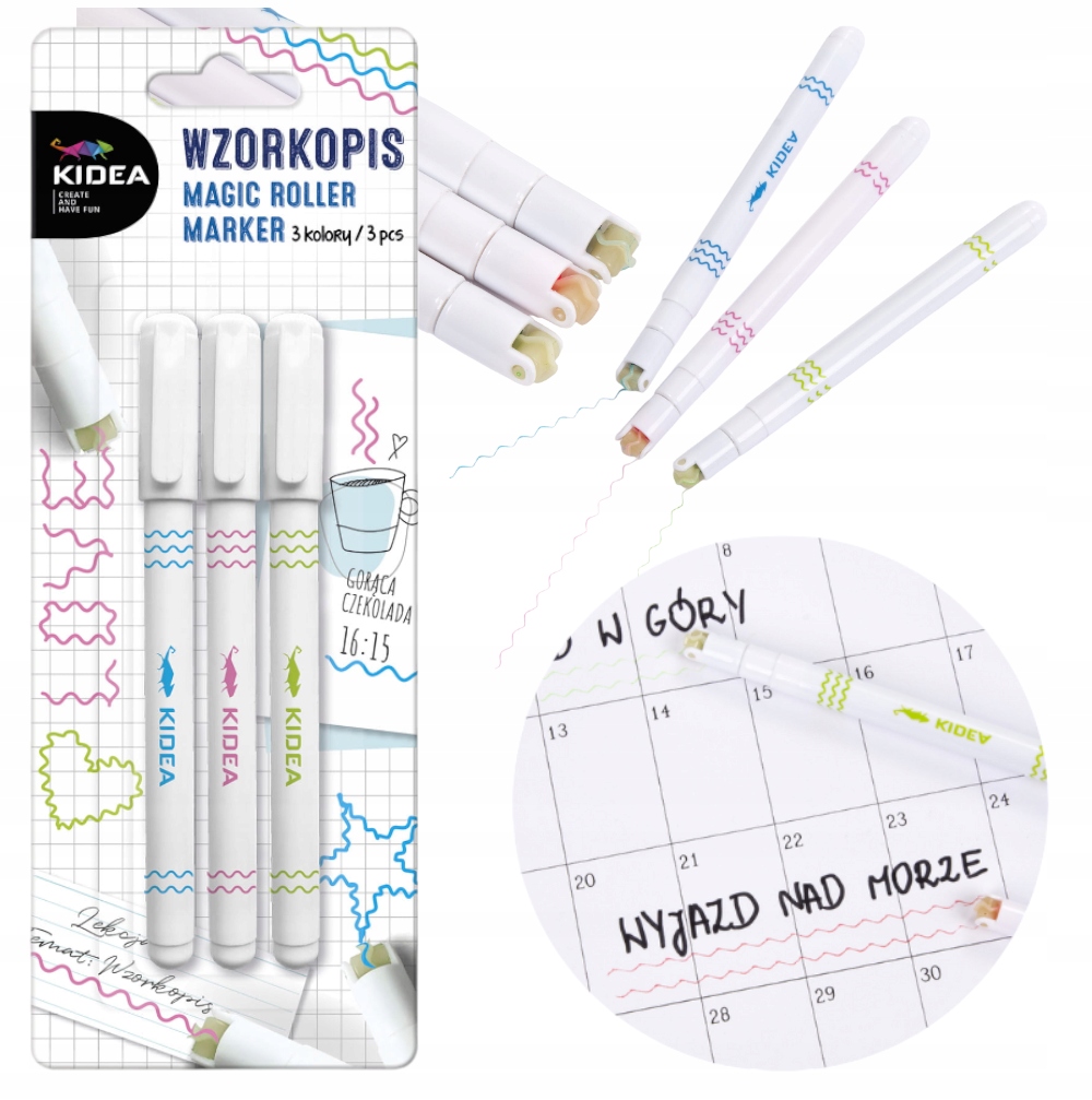 

Wzorkopis magiczny w pisaku 3 Kidea mazaki