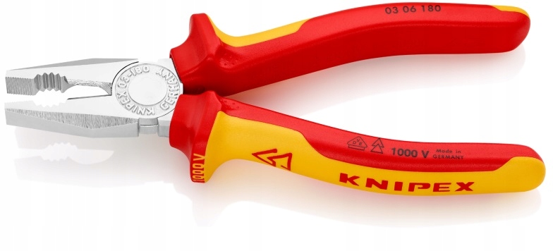 Knipex 03 06 180 Univerzální Kleště Izolované Vde Chromované 180 MM