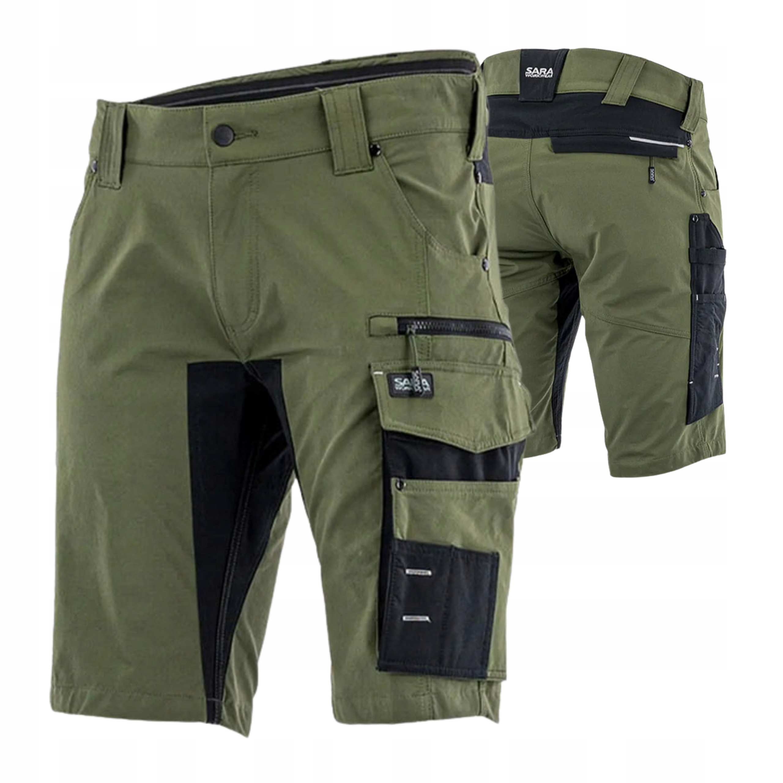 Szorty Robocze Męskie Stretch 4WAY Krótkie Spodenki Robocze Letnie L