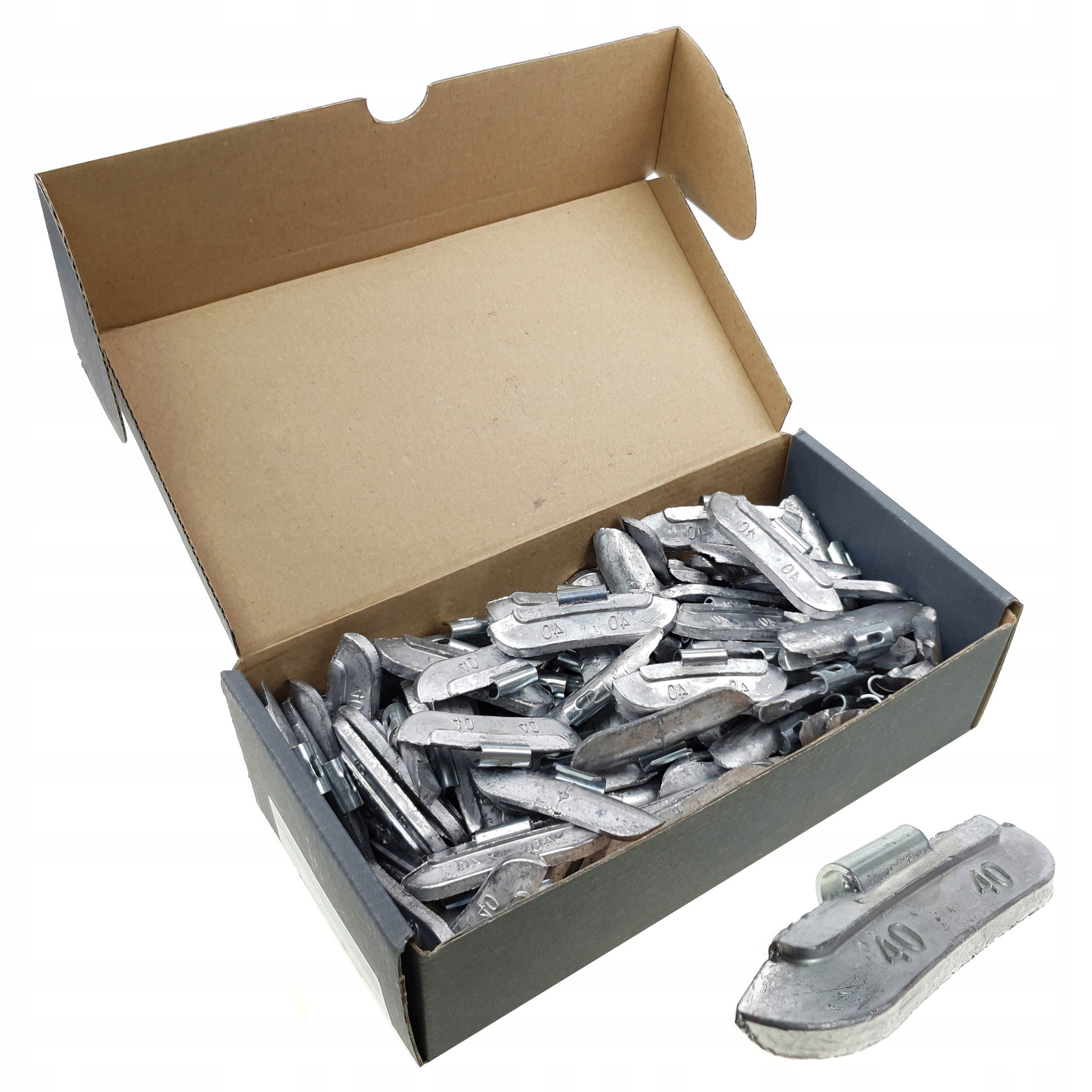 Ciężarki Nabijane Ołowiane do Felg Stalowych STD PB/S 40g 50 sztuk Stix