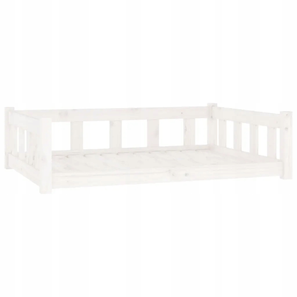 Levně pelíšek pro psa Lite Borovicové dřevo 105,5x75,5x28 cm, bílé