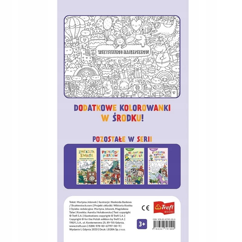 Duża kolorowanka podłogowa XXL URODZINY Marka Trefl