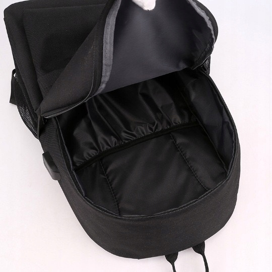 PLECAK SZKOLNY ŚWIECĄCY MŁODZIEŻOWY A4 WOREK PIÓRNIK LISTONOSZKA set4W USB Pojemność 37 l