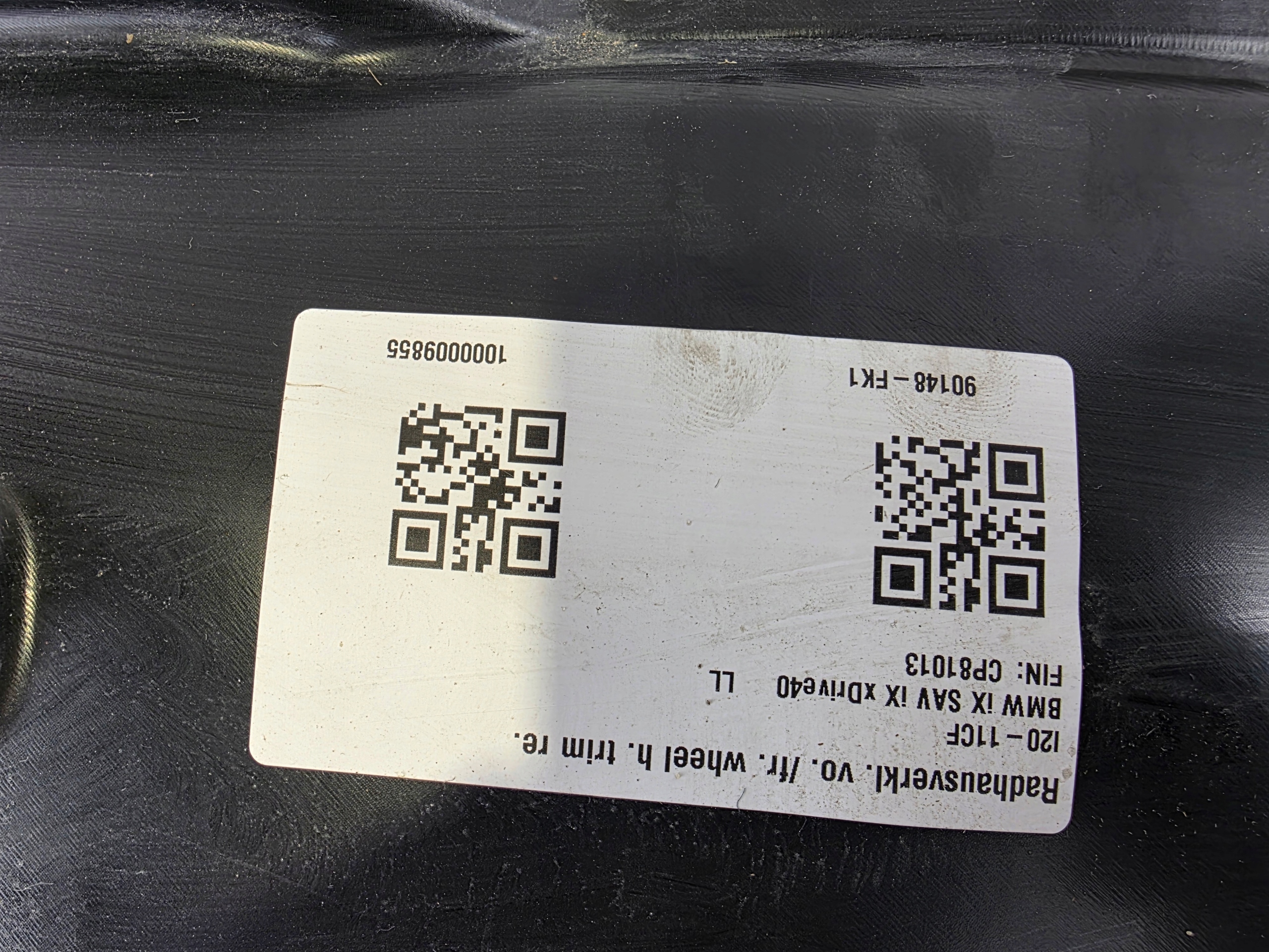mudguard right front BMW IX I20 7932068