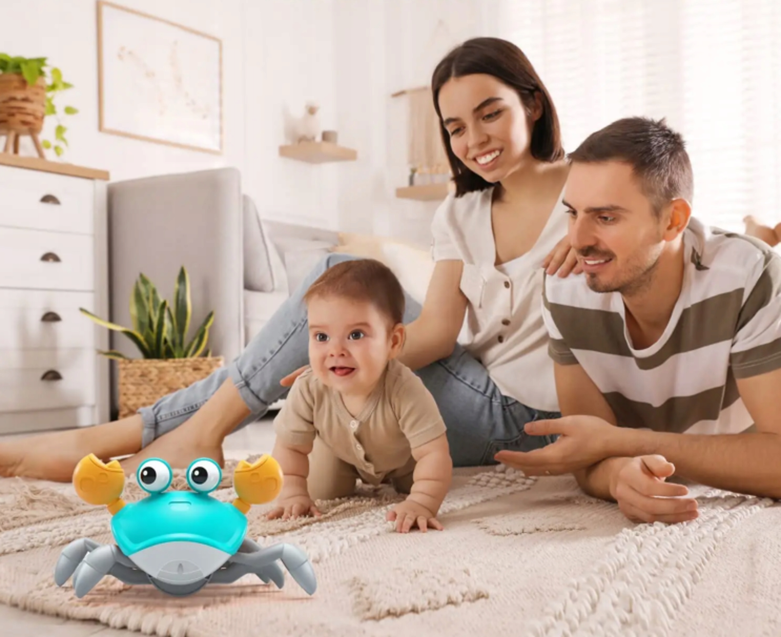 Krab pełzający interaktywny z dźwiękiem i światłami LED EAN (GTIN) 5905249838658