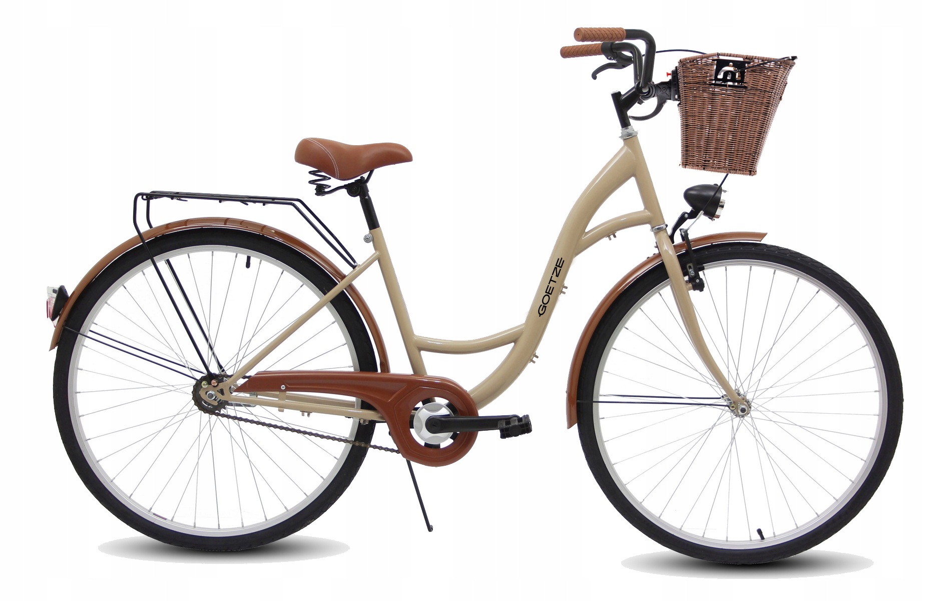 Rower miejski Goetze Eco rama 18 cali koło 28 " brązowy
