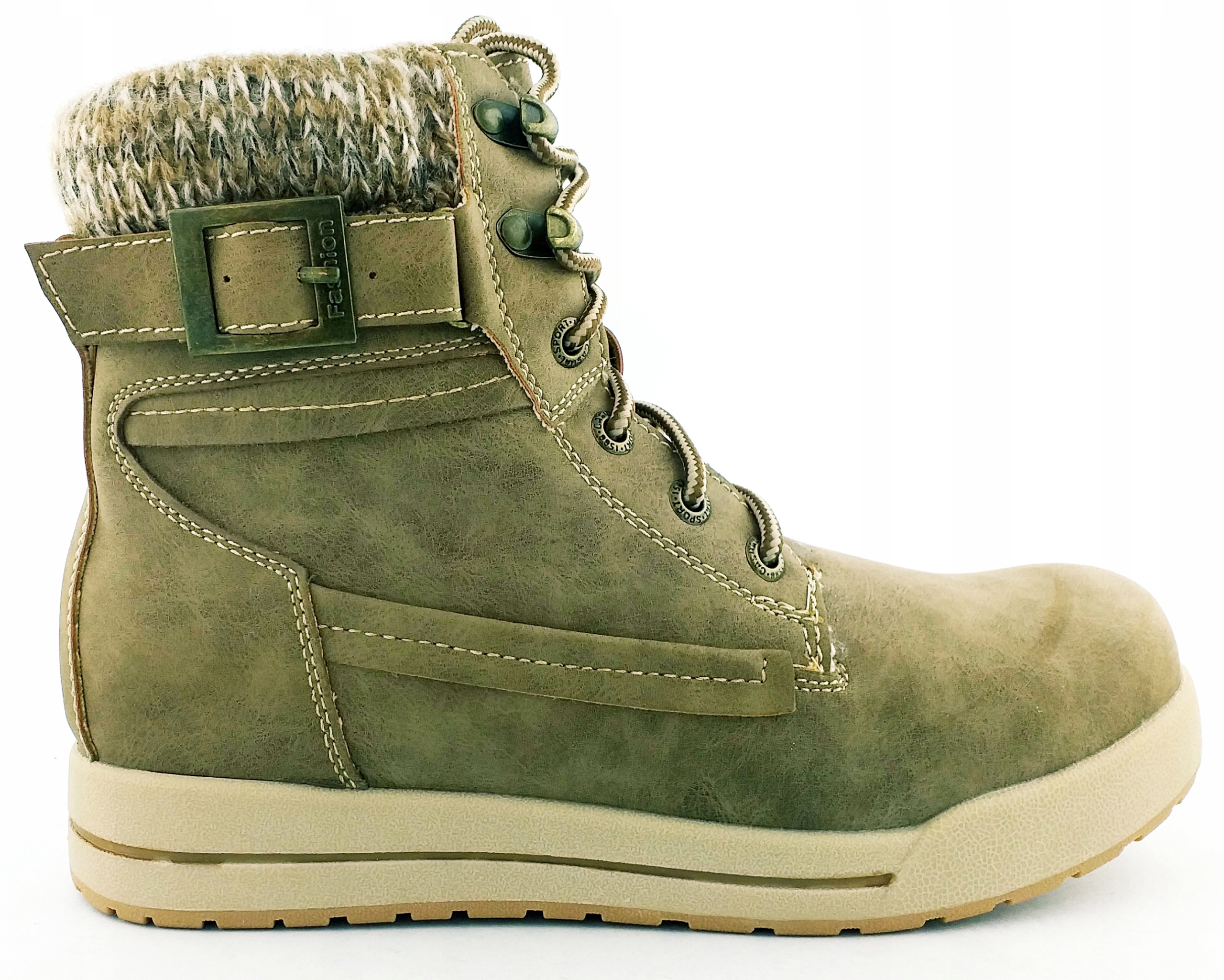 

American Club TS7003-10 Buty Zimowe Botki Beż 40