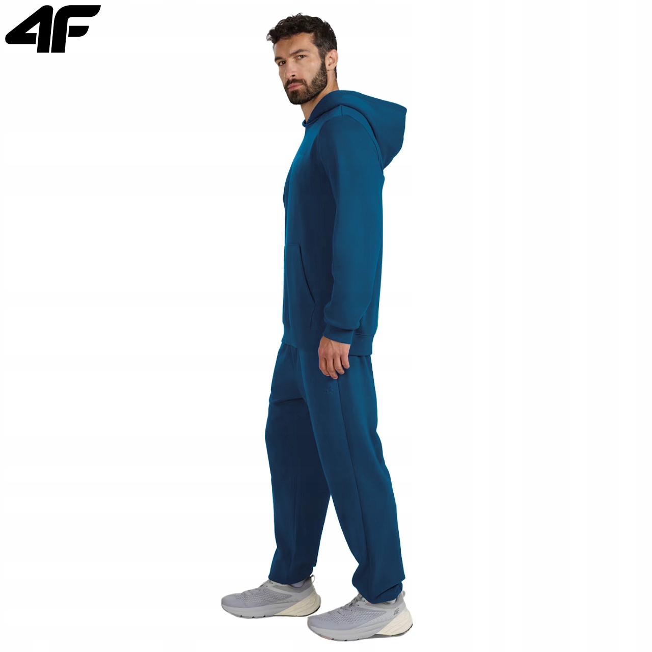 DRES MĘSKI 4F SPORTOWY SPODNIE BLUZA KOMPLET DRESY NA CO DZIEŃ DM12 L Rozmiar L