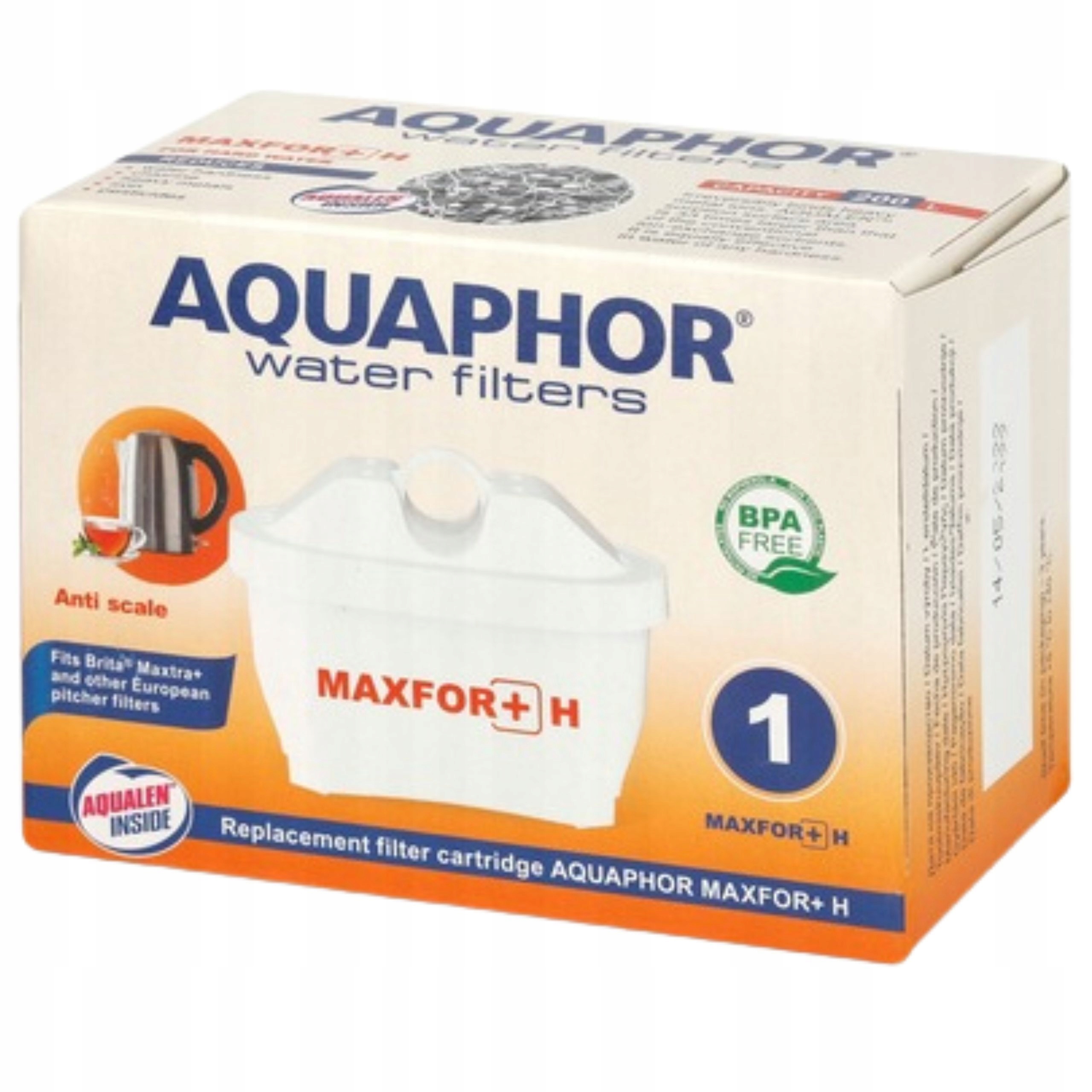 Vodný filter Aquaphor Maxfor+ H, náhradná náplň do kanvice, 24 ks