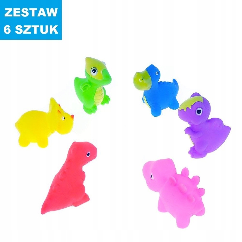 

Gniotki Gumowy "dino"- 6 szt.