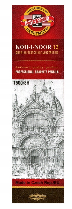 Twarde Ołówki do Rysunków 8H Zestaw 12szt OKAZJA!
