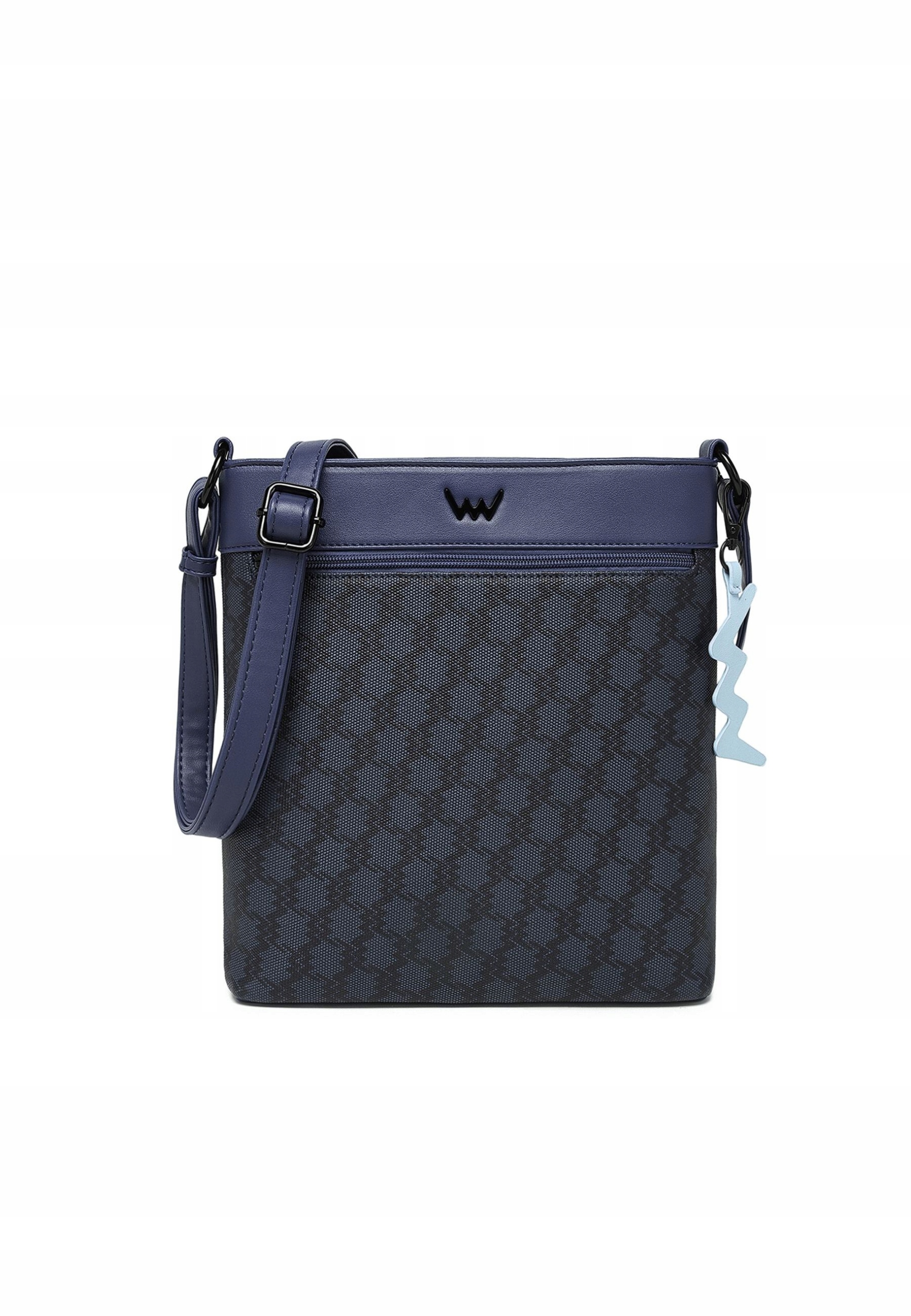 Dámská crossbody kabelka Vuch Carlene modrá koženková monogram