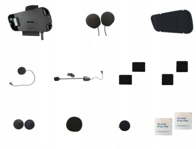 CARDO Packtalk Helmet Kit Microphone Type hybrid built in