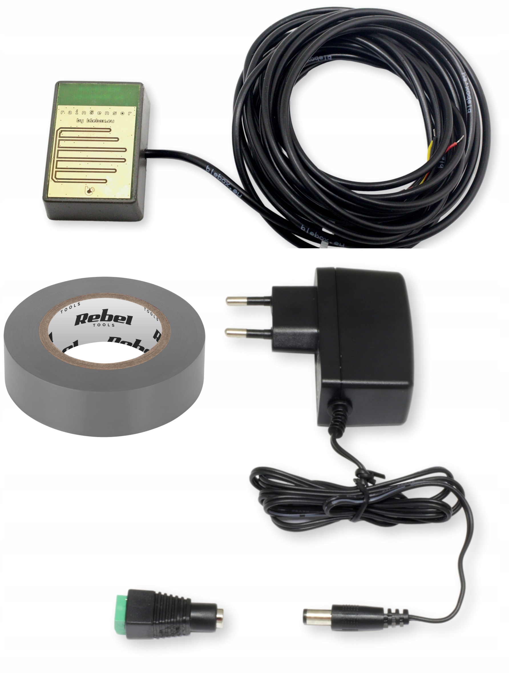 Snímač dažďa Sada BleBox rainSensor napájací zdroj príslušenstvo