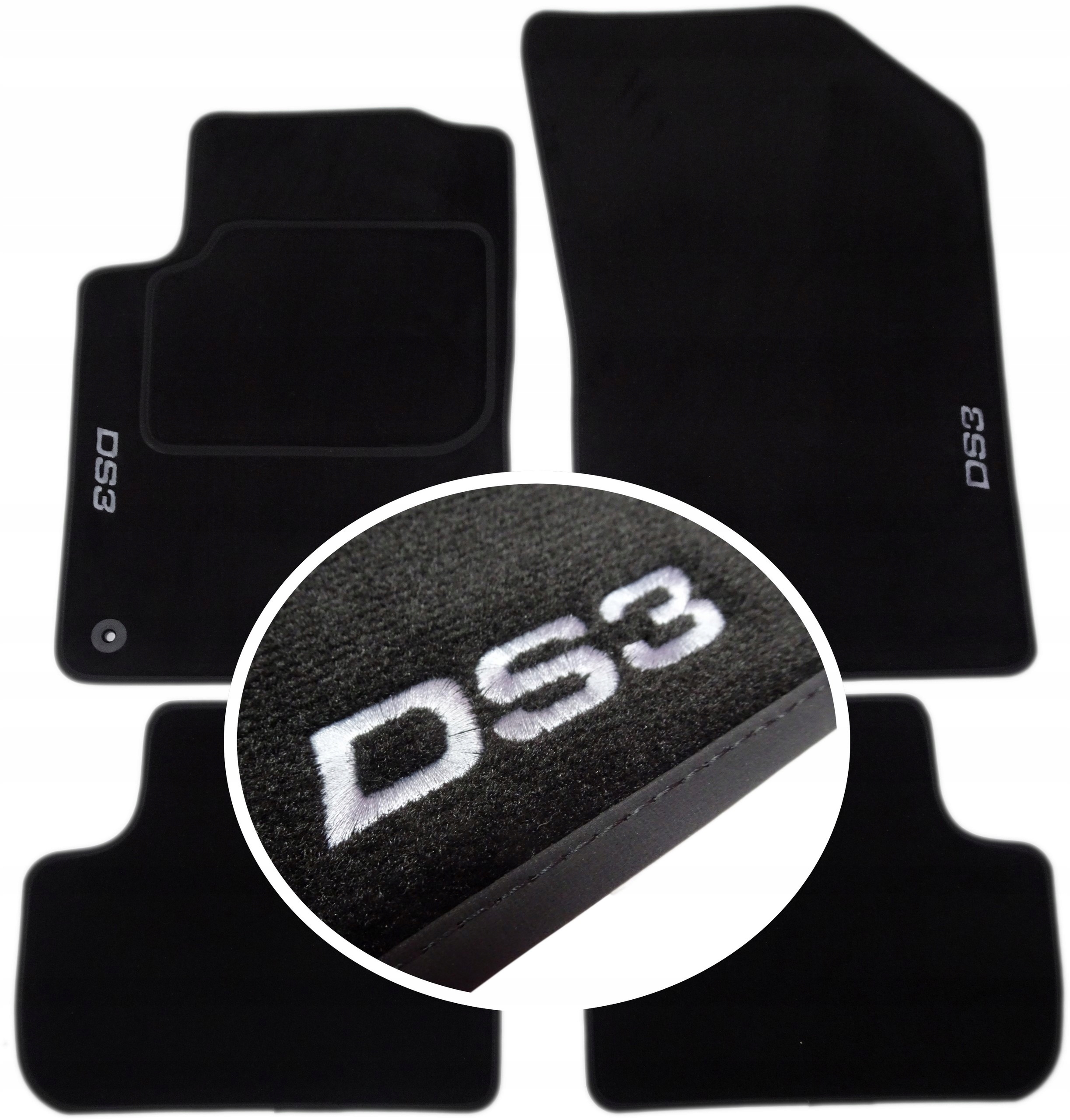 

Citroen DS3 2009-2015r Dywaniki Premium Haft PH2
