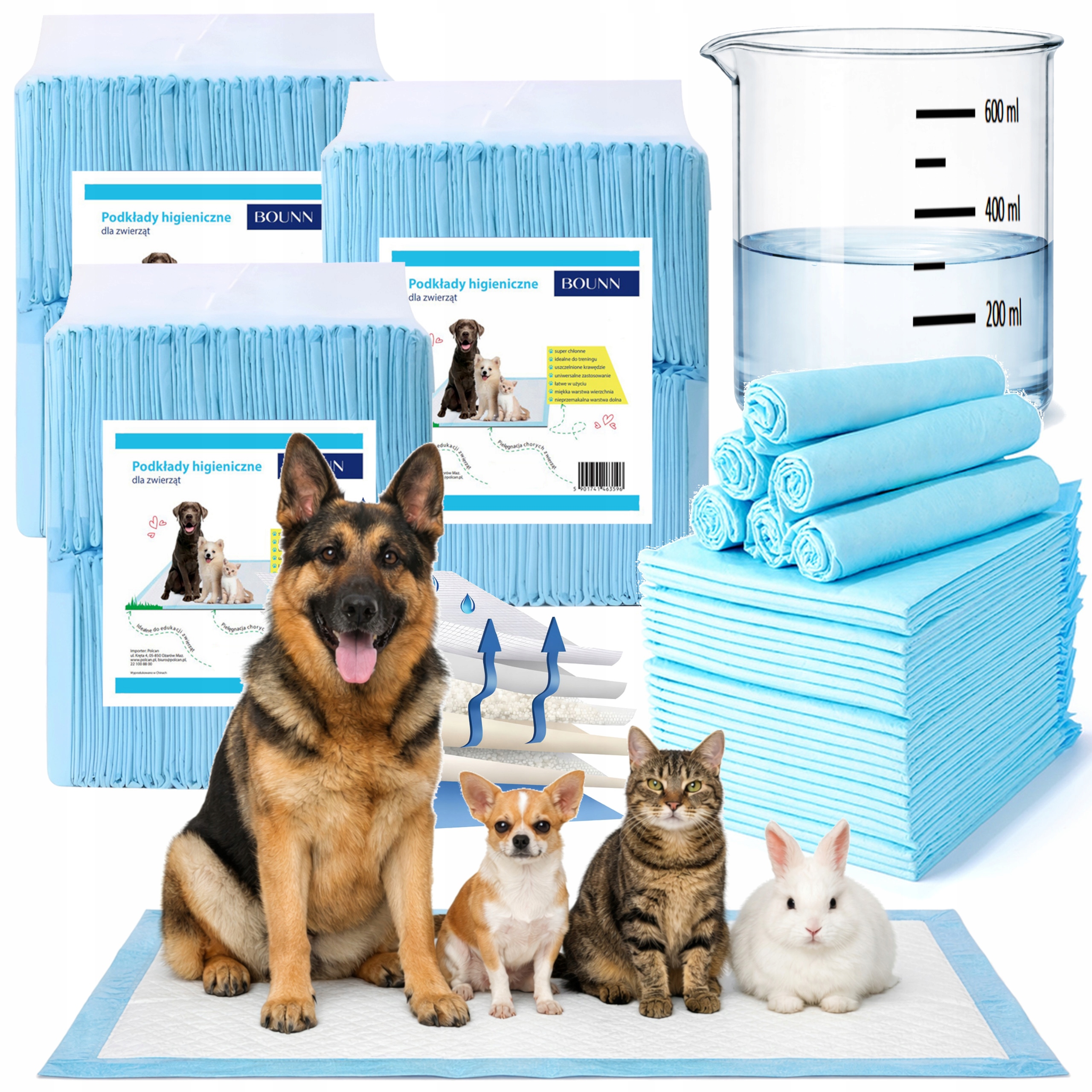 Hygienické Podložky 35x45 Absorpční Podložky Pro Psa Na 3x100 ks 350 ml