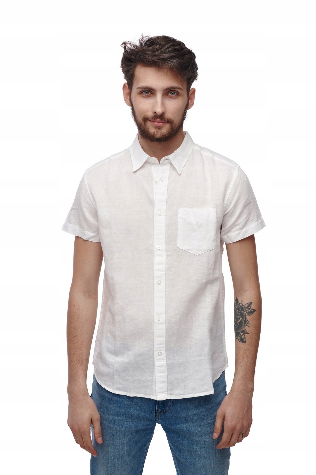 

Wrangler Ss 1 Pkt Shirt White W5J1LO989 L