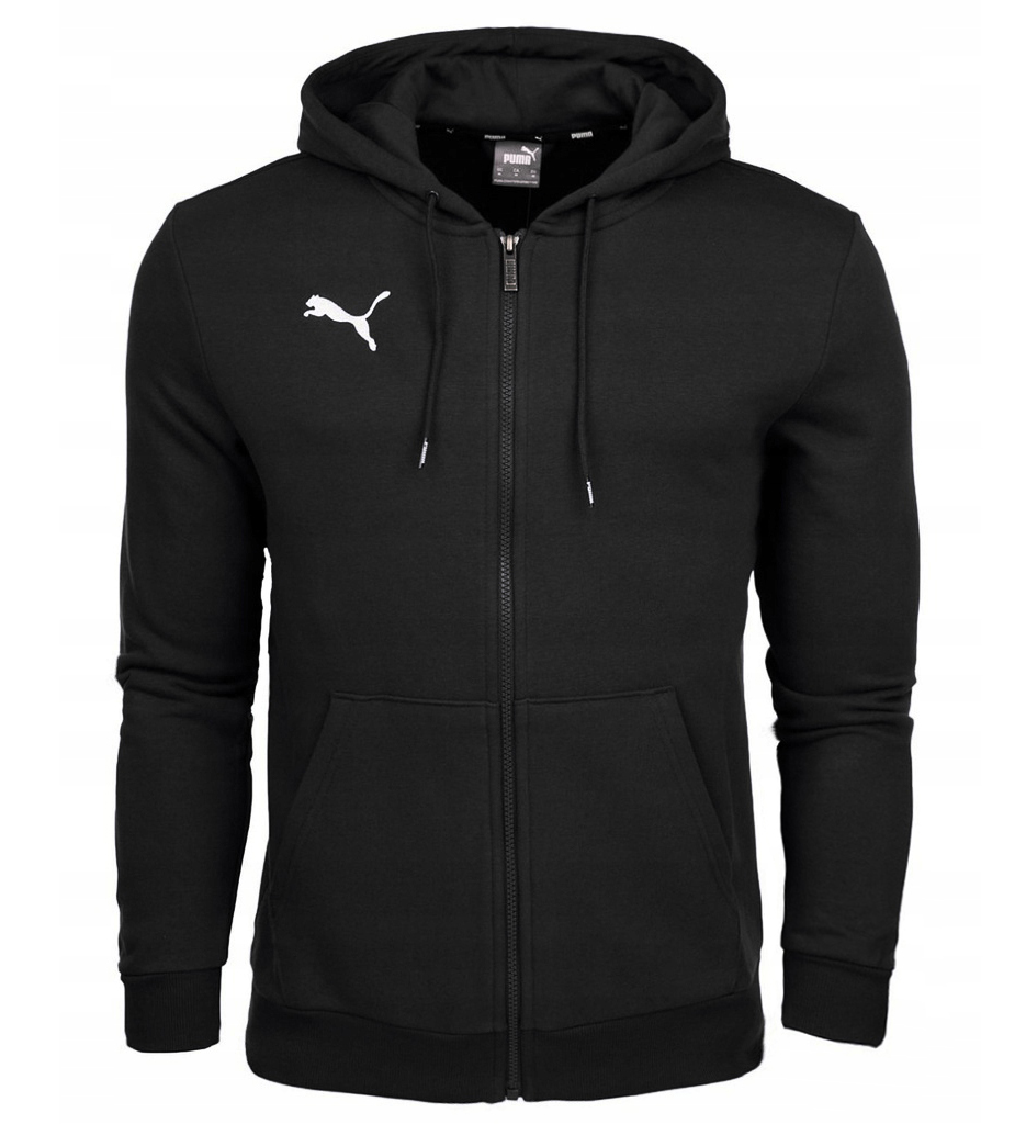 3162 Bluza Męska Puma Rozpinana Z Kapturem Bawełniana Sportowa Czarna S