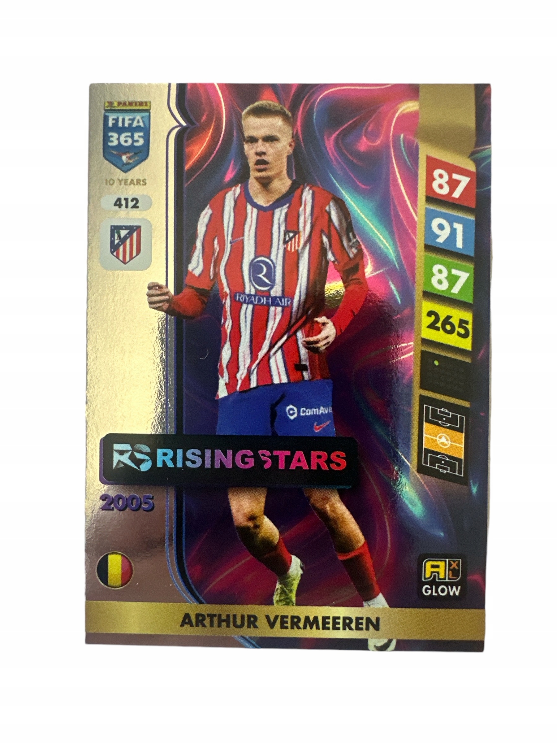Fifa 365 2025 Adrenalyn XL Panini Glow Rising Starts Nr 412 Vermeeren